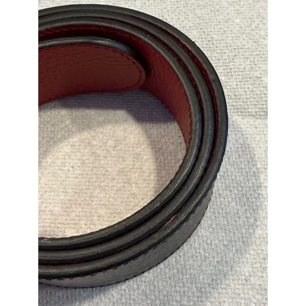 Women's 80-32 Gucci Reversible Belt Black and Red SPB-JB 370446